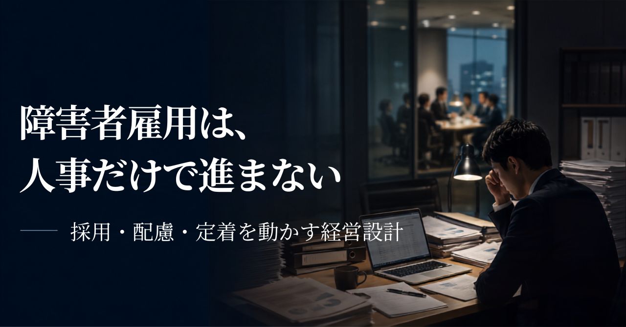 障害者雇用 人事任せ